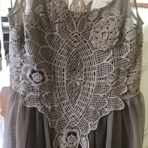 Modcloth’s A’reve dress with tulle overlay.